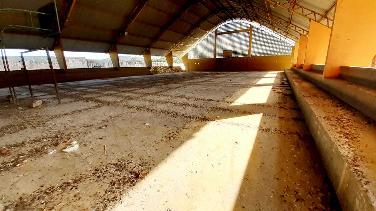 Telas instaladas impedem invasão de andorinhas na quadra Poliesportiva de São João do Panelinha